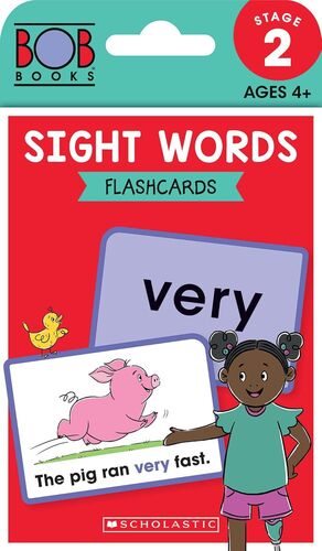 BOB BOOKS - SIGHT WORDS FLASHCARDS PHONICS, AGES 4 AND UP, KINDERGARTEN (STAGE 2: EMERGING READER)