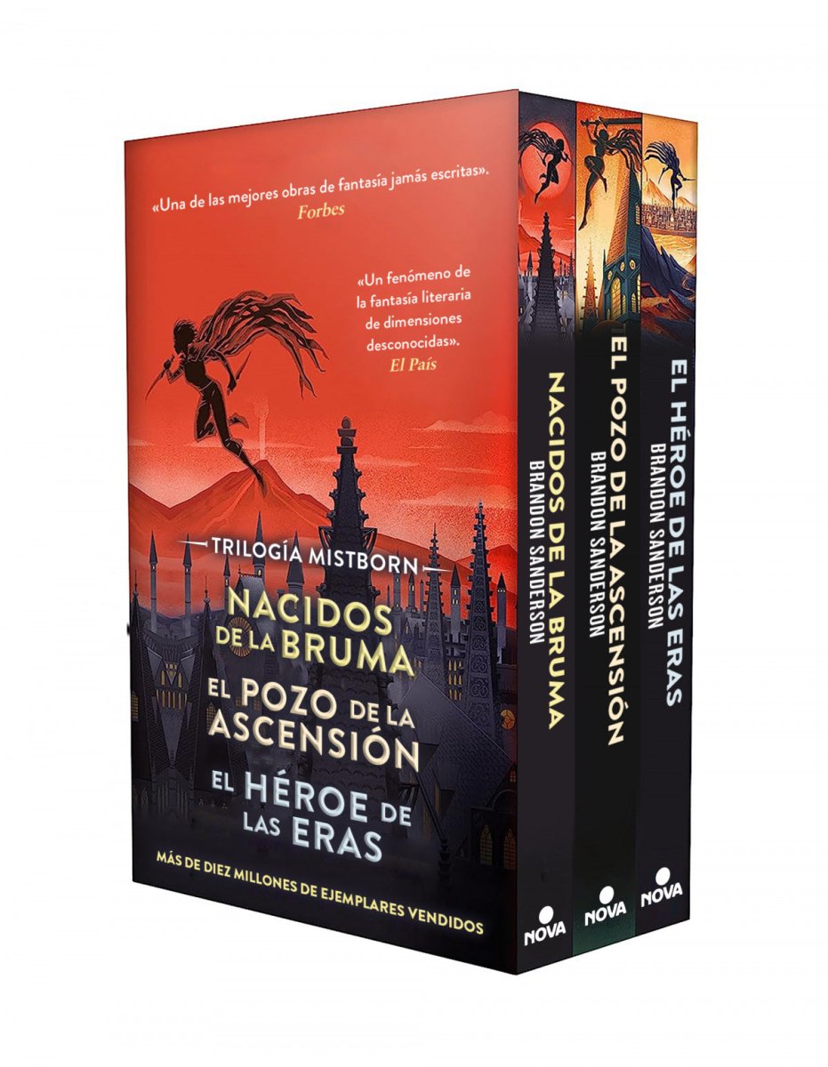 Estuche trilogía Mistborn - Brandon Sanderson (edición española) - Sarasvati Librería