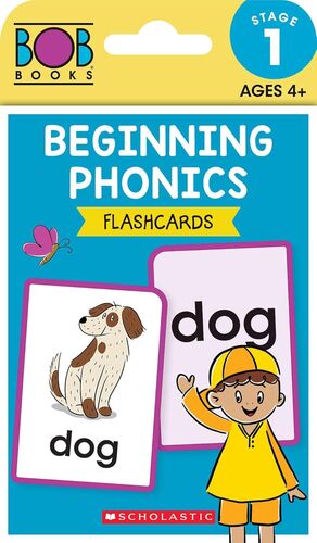 BOB BOOKS - BEGINNING PHONICS FLASHCARDS PHONICS, AGES 4 AND UP, KINDERGARTEN (STAGE 1: STARTING TO READ)