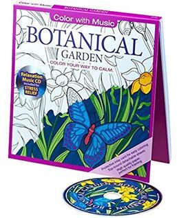 * BOTANICAL GARDEN ADULT COLORING BOOK