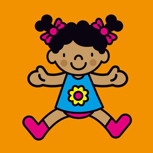 * MI PRIMER LIBRO PARA EL COCHECITO (TELA)- NARANJA