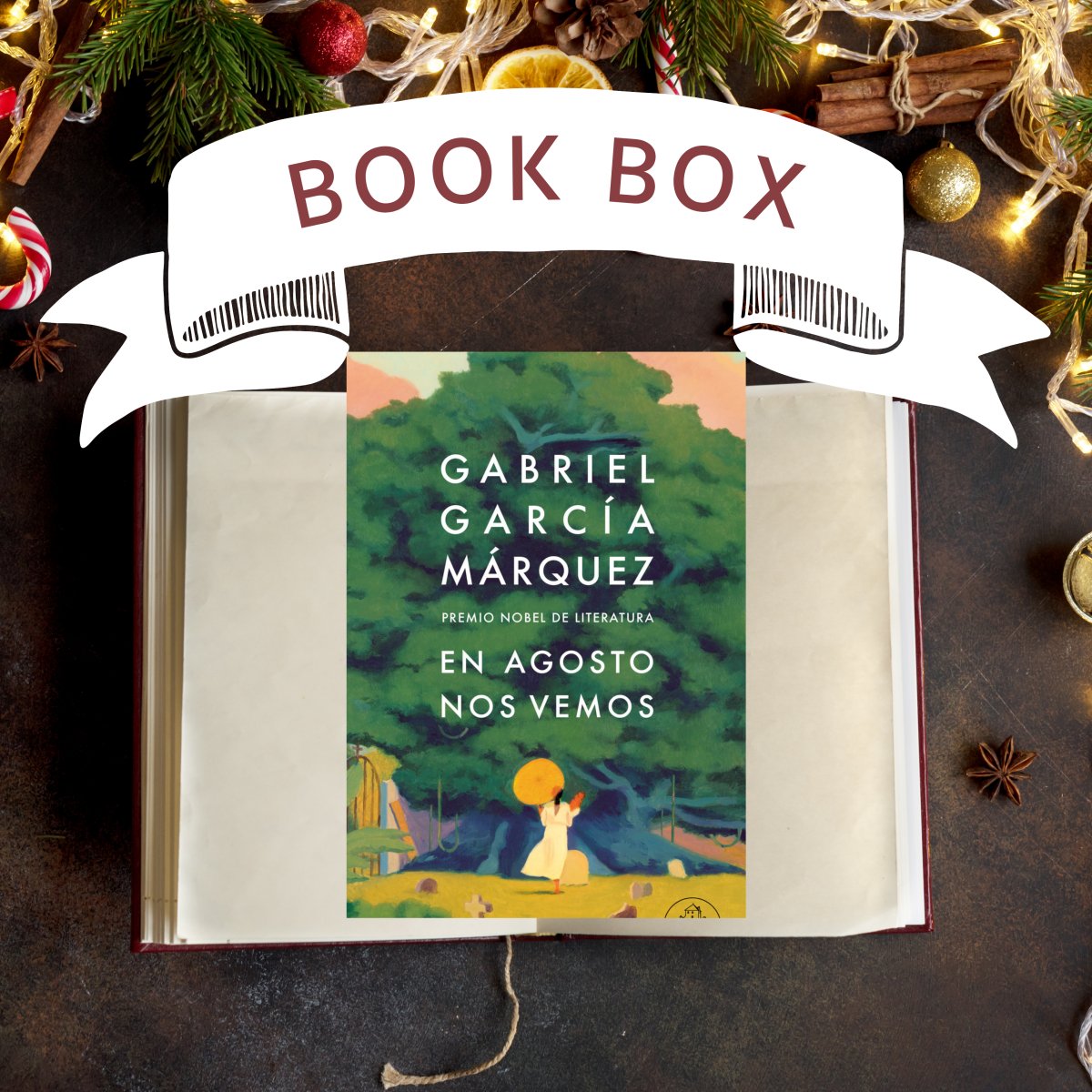 Christmas box En Agosto nos vemos - Gabriel García Márquez - Sarasvati Librería