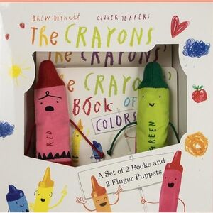 THE CRAYONS: A SET OF BOOKS AND FINGER PUPPETS - Sarasvati Librería