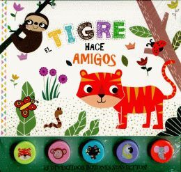 TIGRE HACE AMIGOS. BOTONES DE SILICÓN - Sarasvati Librería