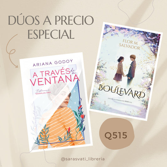 Dúo A través de mi ventana / Boulevard -Ariana Godoy y Flor M. Salvador - Sarasvati Librería