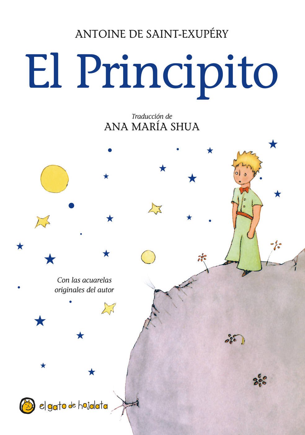 El Principito (portada blanca) - Antoine de Saint-Exupéry - Sarasvati Librería