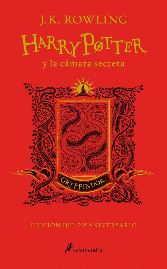 Harry Potter 2 y la cámara secreta (Gryffindor 20º aniversario) - J. K. Rowling - Sarasvati Librería