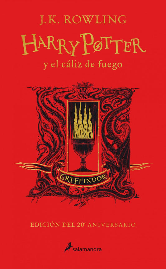 Harry Potter 4 y el cáliz de fuego (Gryffindor 20º aniversario) - J. K. Rowling - Sarasvati Librería