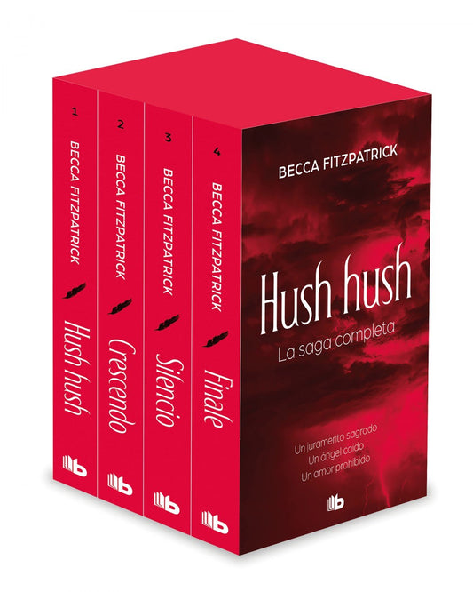 Tetralogía Hush Hush (edición estuche con: Hush Hush # Crescendo # Silencio # Finale) - Beca Fitzpatrick - Sarasvati Librería