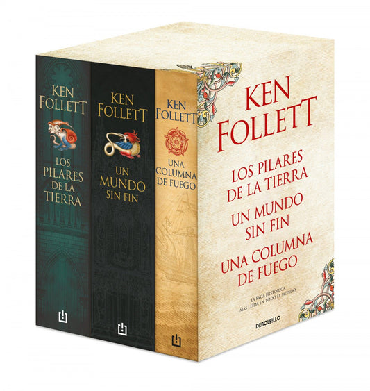 Trilogía Pilares de la tierra (estuche) - Ken Follett - Sarasvati Librería